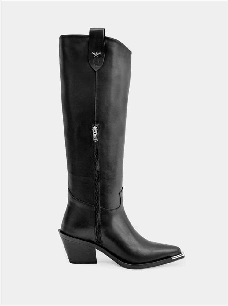 Cameron - Black Leather