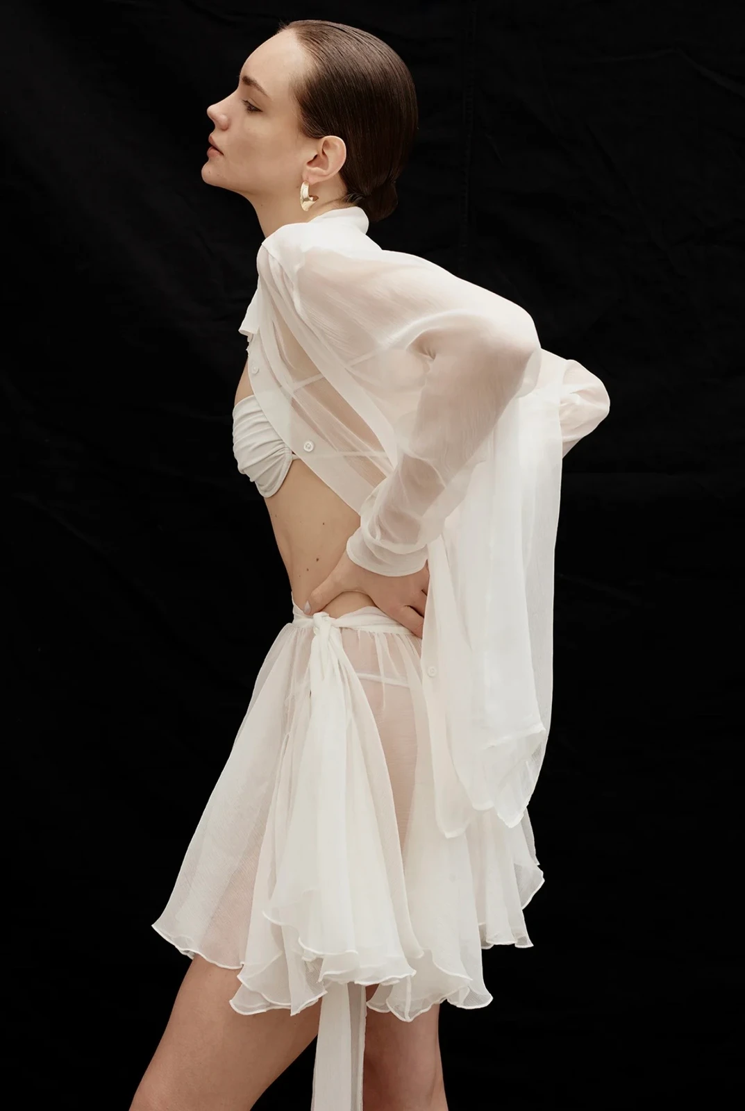 CELESTE SKIRT AND SHIRT - White