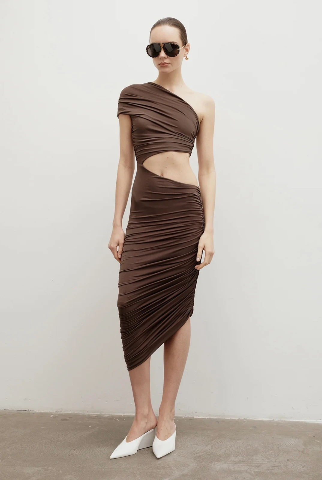 CANDICE DRESS - Brown